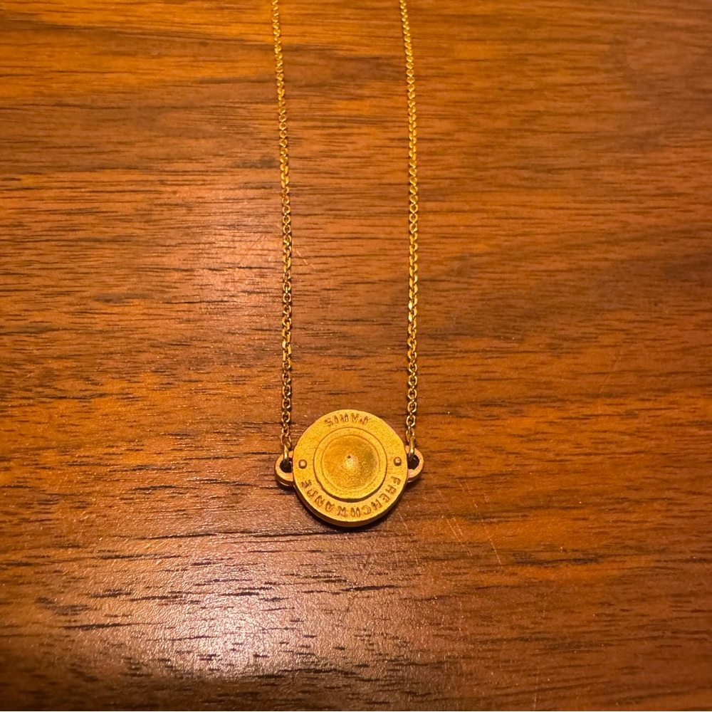 French Kande Annecy Birthstone Necklace Gold/Clear Swarovski Crystal - Picture 8 of 8